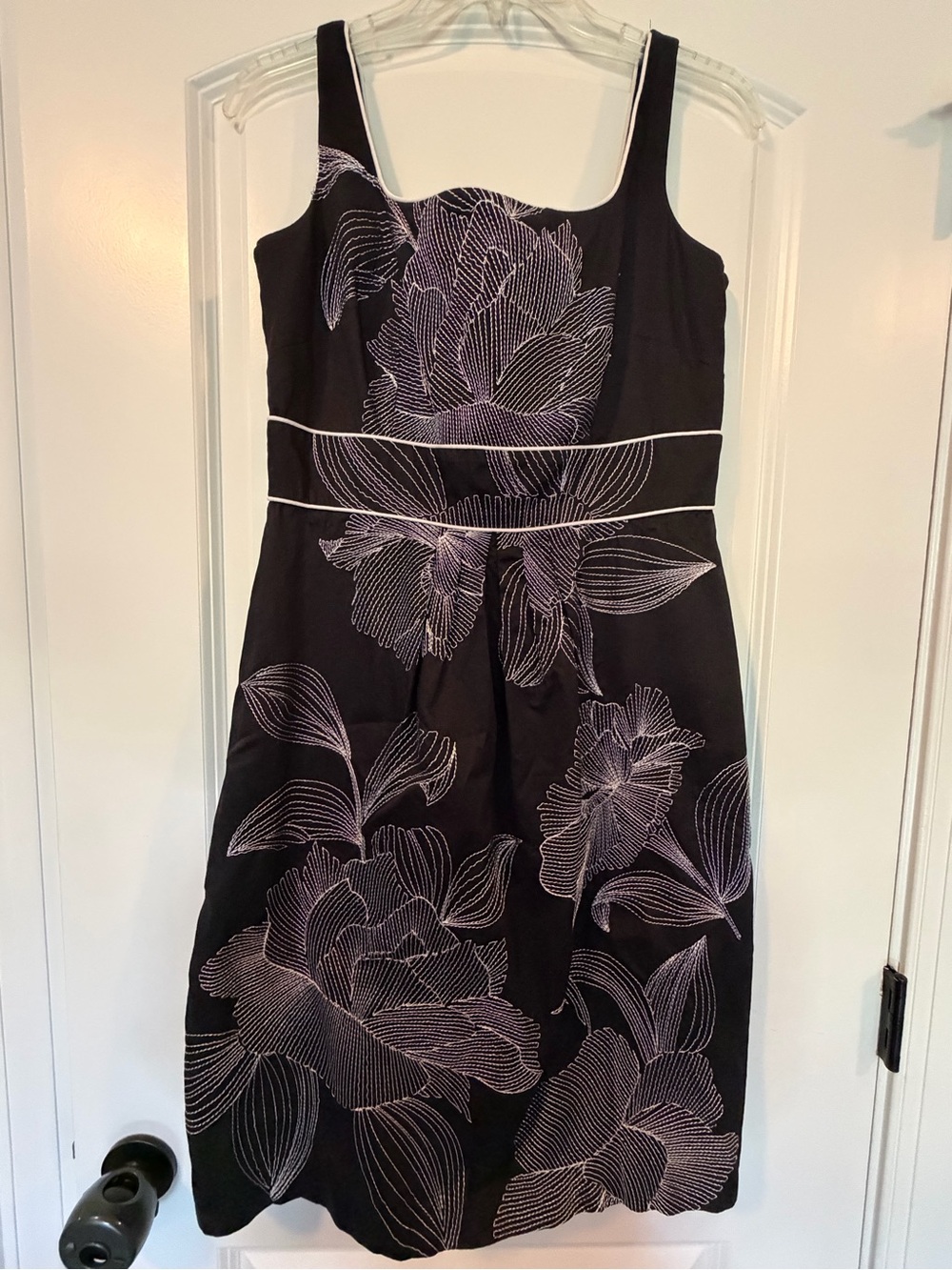 Black Floral Print Dress